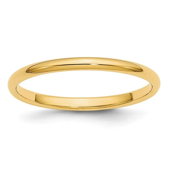 Rings Goldia Solid 14K Yellow Gold 2mm Half Round MensWomens Wedding Band Ring Size 85 Rings Goldia Solid 14K Yellow Gold 2mm Half Round MensWomens Wedding Band Ring Size 85