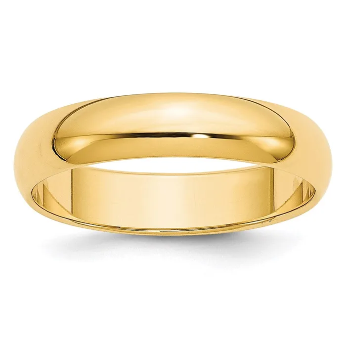 Rings Goldia Solid 14K Yellow Gold 5mm HalfRound Wedding MensWomens Wedding Band Ring Size 7 Rings Goldia Solid 14K Yellow Gold 5mm HalfRound Wedding MensWomens Wedding Band Ring Size 7