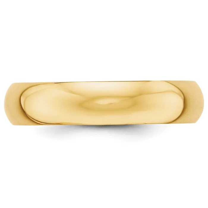 Rings Goldia Solid 14K Yellow Gold 5mm HalfRound Wedding MensWomens Wedding Band Ring Size 7 Rings Goldia Solid 14K Yellow Gold 5mm HalfRound Wedding MensWomens Wedding Band Ring Size 7