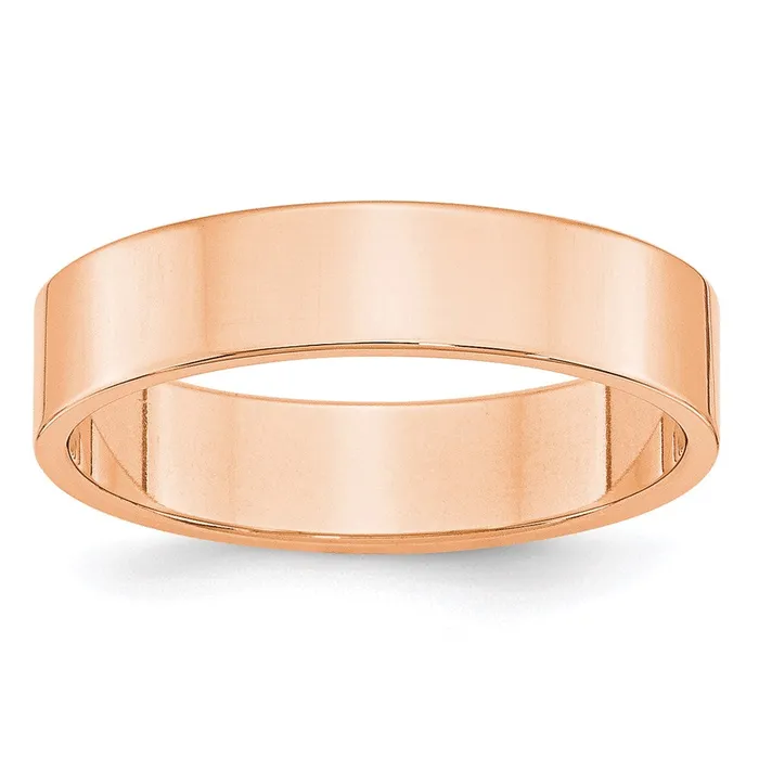 Rings Goldia Solid 14K Yellow Gold Rose Gold 5mm Light Weight Flat MensWomens Wedding Band Ring Size 10 Rings Goldia Solid 14K Yellow Gold Rose Gold 5mm Light Weight Flat MensWomens Wedding Band Ring Size 10