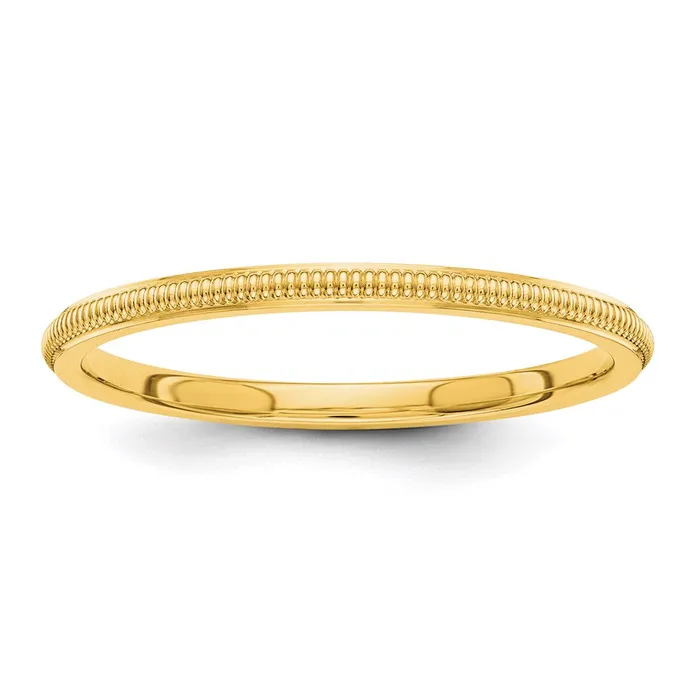 Rings Goldia Solid 18K Yellow Gold 15mm Milgrain MensWomens Wedding Band Ring Size 8 Rings Goldia Solid 18K Yellow Gold 15mm Milgrain MensWomens Wedding Band Ring Size 8