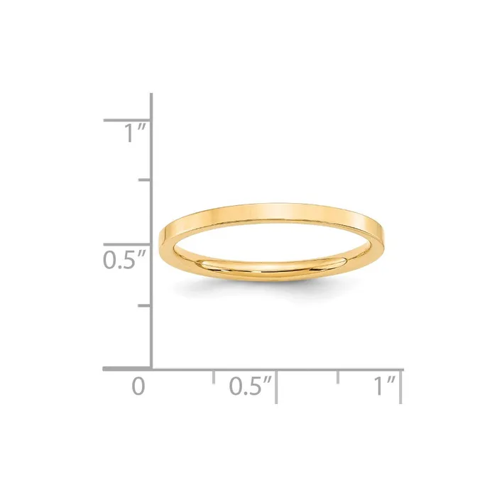 Rings Goldia Solid 18K Yellow Gold 2mm Standard Flat Comfort Fit MensWomens Wedding Band Ring Size 135 Rings Goldia Solid 18K Yellow Gold 2mm Standard Flat Comfort Fit MensWomens Wedding Band Ring Size 135