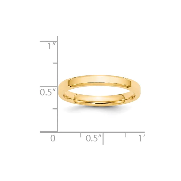 Rings Goldia Solid 18K Yellow Gold 3mm Bevel Edge Comfort Fit MensWomens Wedding Band Ring Size 6 Rings Goldia Solid 18K Yellow Gold 3mm Bevel Edge Comfort Fit MensWomens Wedding Band Ring Size 6