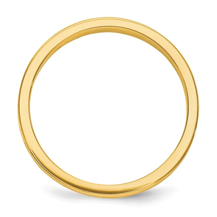 Rings Goldia Solid 18K Yellow Gold 3mm Tapered Polished MensWomens Wedding Band Ring Size 5 Rings Goldia Solid 18K Yellow Gold 3mm Tapered Polished MensWomens Wedding Band Ring Size 5