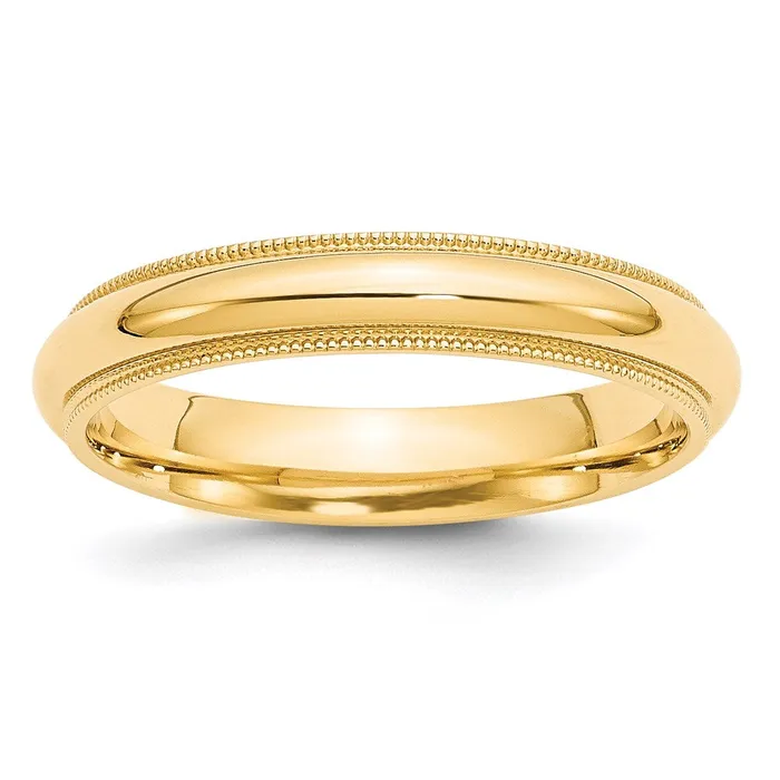 Rings Goldia Solid 18K Yellow Gold 4mm Milgrain Comfort Fit MensWomens Wedding Band Ring Size 14 Rings Goldia Solid 18K Yellow Gold 4mm Milgrain Comfort Fit MensWomens Wedding Band Ring Size 14