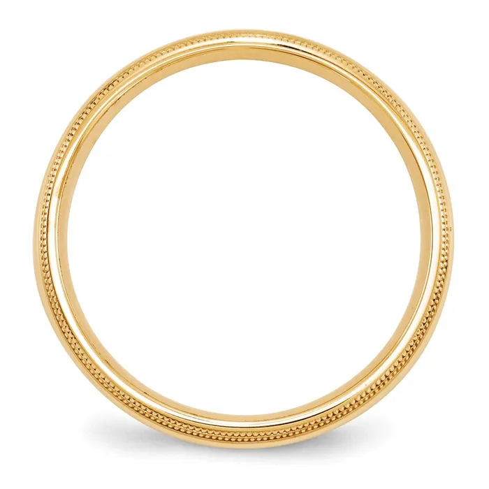 Rings Goldia Solid 18K Yellow Gold 5mm Double Milgrain Comfort Fit MensWomens Wedding Band Ring Size 8 Rings Goldia Solid 18K Yellow Gold 5mm Double Milgrain Comfort Fit MensWomens Wedding Band Ring Size 8