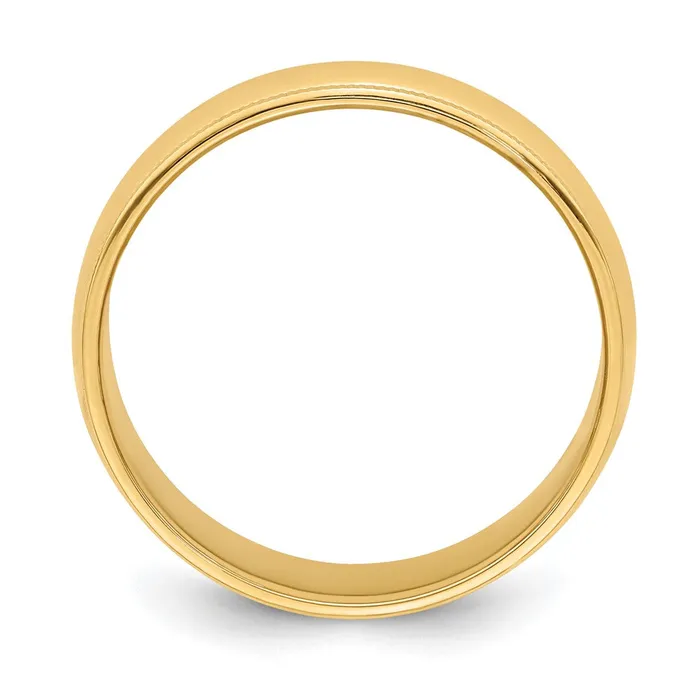 Rings Goldia Solid 18K Yellow Gold 6mm Milgrain Half Round MensWomens Wedding Band Ring Size 125 Rings Goldia Solid 18K Yellow Gold 6mm Milgrain Half Round MensWomens Wedding Band Ring Size 125