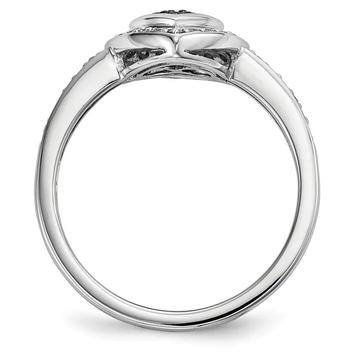 Rings Goldia Sterling Silver Blue Diamond Small Heart Ring