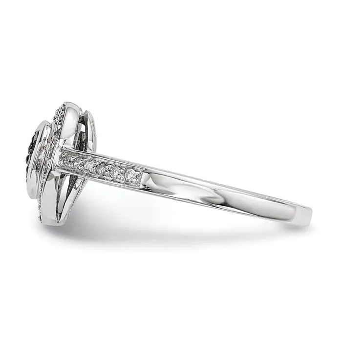 Rings Goldia Sterling Silver Blue Diamond Small Heart Ring