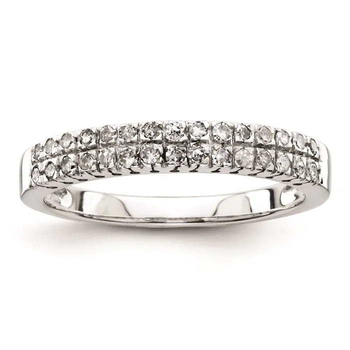 Rings Goldia Sterling Silver Diamond Wedding Band