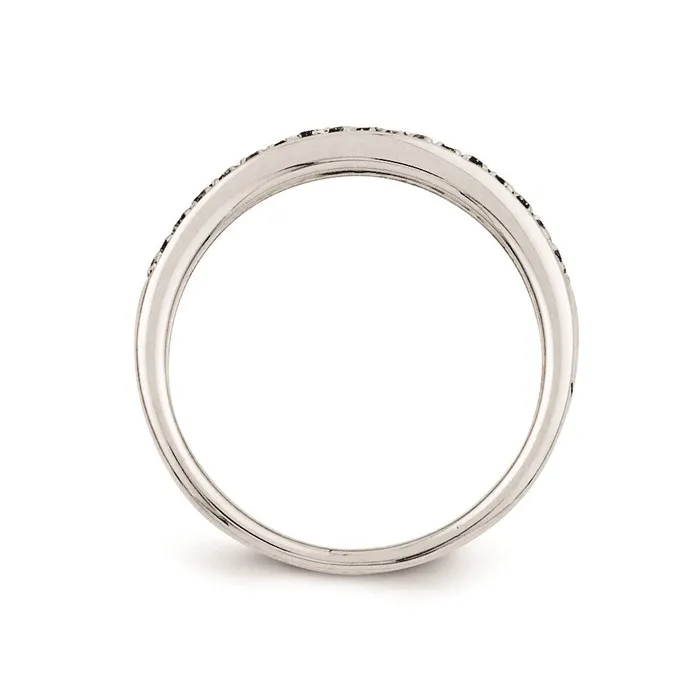 Rings Goldia Sterling Silver Diamond Wedding Band