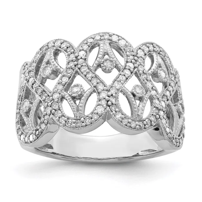 Rings Goldia Sterling Silver Rhodium Diamond Ring