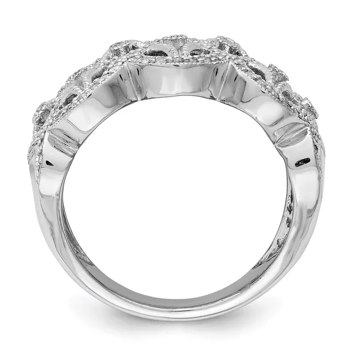 Rings Goldia Sterling Silver Rhodium Diamond Ring