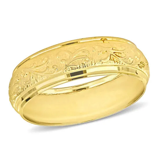 Rings JMS always Original Amour 6mm Antique Filigree Wedding Band in 14k Yellow Gold