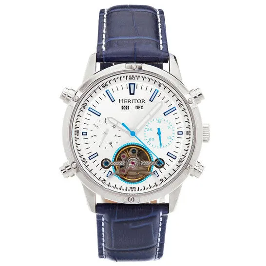 Rings JMS always Original Heritor Wilhelm Silvertone Dial Mens Watch HERHS2104 Rings JMS always Original Heritor Wilhelm Silvertone Dial Mens Watch HERHS2104
