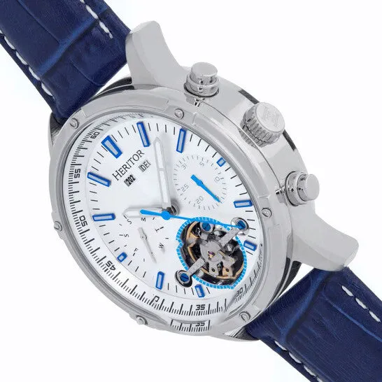 Rings JMS always Original Heritor Wilhelm Silvertone Dial Mens Watch HERHS2104 Rings JMS always Original Heritor Wilhelm Silvertone Dial Mens Watch HERHS2104