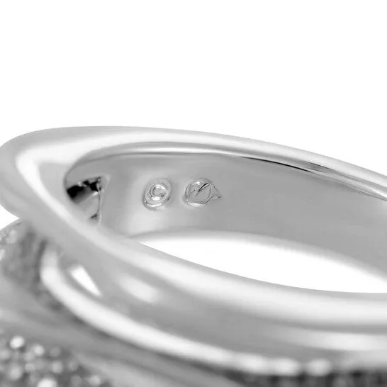 Rings JMS always Original Swarovski Hilly Rhodium Plated Crystal Ring Rings JMS always Original Swarovski Hilly Rhodium Plated Crystal Ring