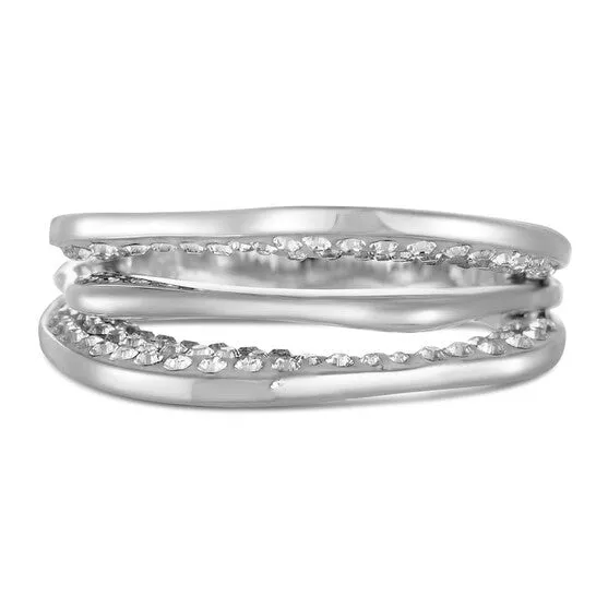 Rings JMS always Original Swarovski Hilly Rhodium Plated Crystal Ring Rings JMS always Original Swarovski Hilly Rhodium Plated Crystal Ring