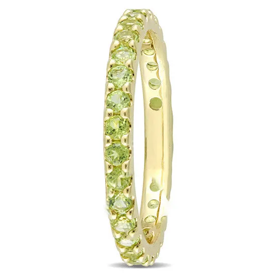 Rings Original Amour 10k Yellow Gold 1 15 CT TGW Peridot Eternity Ring JMS always Rings Original Amour 10k Yellow Gold 1 15 CT TGW Peridot Eternity Ring JMS always