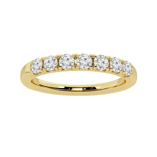 Rings Original Brilliant Diamond 14K Yellow Gold 12 CTTW RoundCut LAB GROWN Diamond Seven Stone Anniversary Band GSI JMS always Rings Original Brilliant Diamond 14K Yellow Gold 12 CTTW RoundCut LAB GROWN Diamond Seven Stone Anniversary Band GSI JMS always