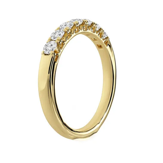 Rings Original Brilliant Diamond 14K Yellow Gold 12 CTTW RoundCut LAB GROWN Diamond Seven Stone Anniversary Band GSI JMS always Rings Original Brilliant Diamond 14K Yellow Gold 12 CTTW RoundCut LAB GROWN Diamond Seven Stone Anniversary Band GSI JMS always