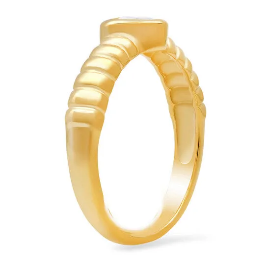 Rings Original Kylie Harper 14k Yellow Gold Over Silver Bezelset Heart CZ Ring JMS always Rings Original Kylie Harper 14k Yellow Gold Over Silver Bezelset Heart CZ Ring JMS always