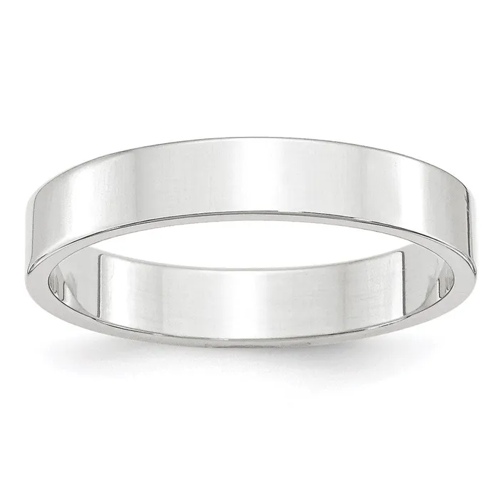 Rings Solid 10K White Gold 4mm Light Weight Flat MensWomens Wedding Band Ring Size 55 Goldia Rings Solid 10K White Gold 4mm Light Weight Flat MensWomens Wedding Band Ring Size 55 Goldia