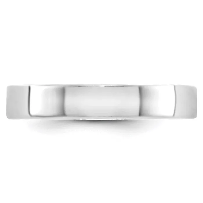 Rings Solid 10K White Gold 4mm Light Weight Flat MensWomens Wedding Band Ring Size 55 Goldia Rings Solid 10K White Gold 4mm Light Weight Flat MensWomens Wedding Band Ring Size 55 Goldia