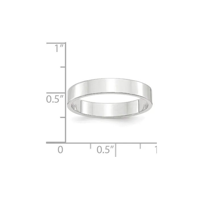 Rings Solid 10K White Gold 4mm Light Weight Flat MensWomens Wedding Band Ring Size 55 Goldia Rings Solid 10K White Gold 4mm Light Weight Flat MensWomens Wedding Band Ring Size 55 Goldia