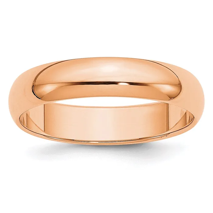 Rings Solid 10K Yellow Gold Rose Gold 5mm HalfRound Wedding MensWomens Wedding Band Ring Size 65 Goldia Rings Solid 10K Yellow Gold Rose Gold 5mm HalfRound Wedding MensWomens Wedding Band Ring Size 65 Goldia