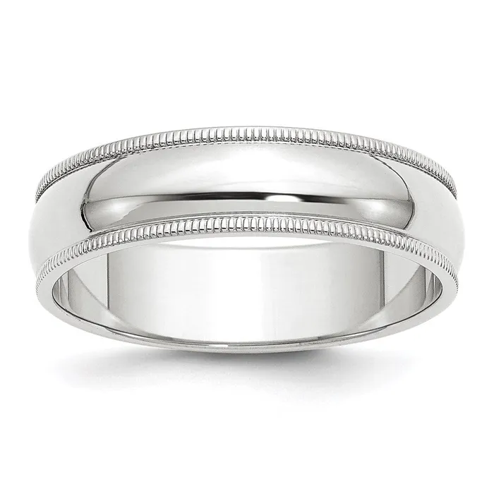 Rings Solid 14K Yellow Gold White Gold 6mm Milgrain MensWomens Wedding Band Ring Size 65 Goldia Rings Solid 14K Yellow Gold White Gold 6mm Milgrain MensWomens Wedding Band Ring Size 65 Goldia