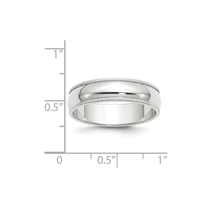 Rings Solid 14K Yellow Gold White Gold 6mm Milgrain MensWomens Wedding Band Ring Size 65 Goldia Rings Solid 14K Yellow Gold White Gold 6mm Milgrain MensWomens Wedding Band Ring Size 65 Goldia