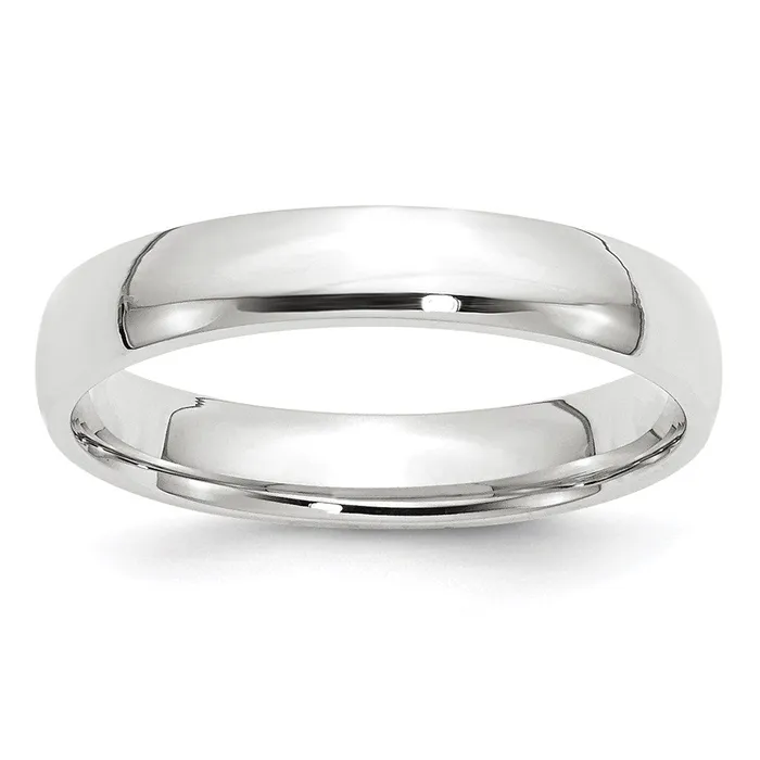 Rings Solid 18K White Gold 4mm Light Weight Comfort Fit MensWomens Wedding Band Ring Size 13 Goldia Rings Solid 18K White Gold 4mm Light Weight Comfort Fit MensWomens Wedding Band Ring Size 13 Goldia