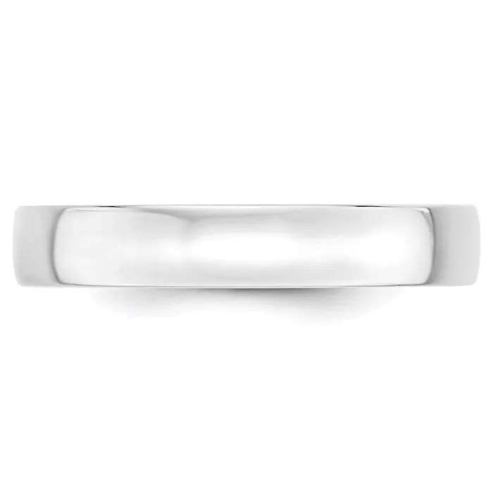 Rings Solid 18K White Gold 4mm Light Weight Comfort Fit MensWomens Wedding Band Ring Size 13 Goldia Rings Solid 18K White Gold 4mm Light Weight Comfort Fit MensWomens Wedding Band Ring Size 13 Goldia