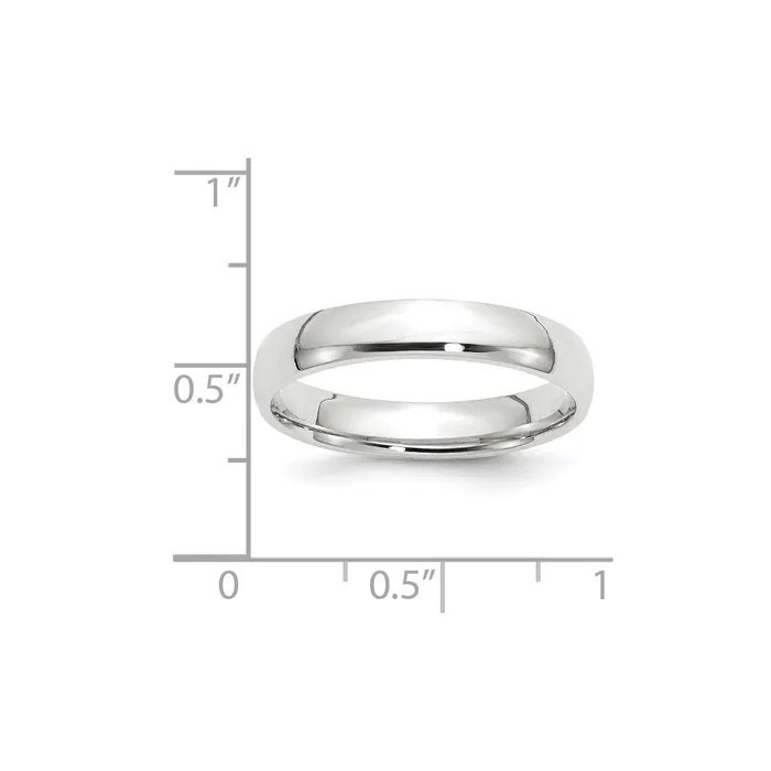 Rings Solid 18K White Gold 4mm Light Weight Comfort Fit MensWomens Wedding Band Ring Size 13 Goldia Rings Solid 18K White Gold 4mm Light Weight Comfort Fit MensWomens Wedding Band Ring Size 13 Goldia