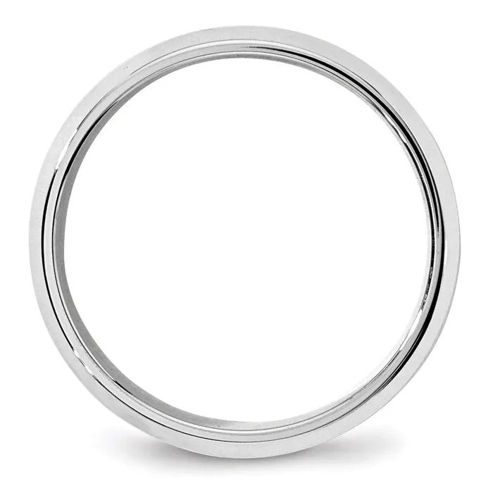 Rings Solid 18K White Gold 7mm Bevel Edge Comfort Fit MensWomens Wedding Band Ring Size 75 Goldia Rings Solid 18K White Gold 7mm Bevel Edge Comfort Fit MensWomens Wedding Band Ring Size 75 Goldia