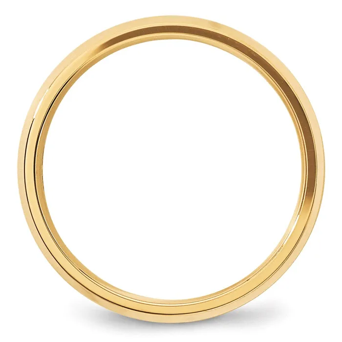 Rings Solid 18K Yellow Gold 5mm Bevel Edge Comfort Fit MensWomens Wedding Band Ring Size 85 Goldia Rings Solid 18K Yellow Gold 5mm Bevel Edge Comfort Fit MensWomens Wedding Band Ring Size 85 Goldia