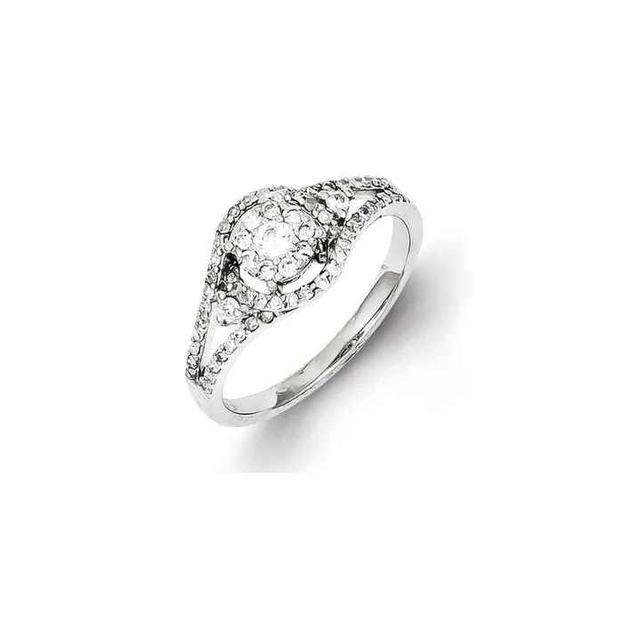 Rings Sterling Silver Diamond Ring Goldia