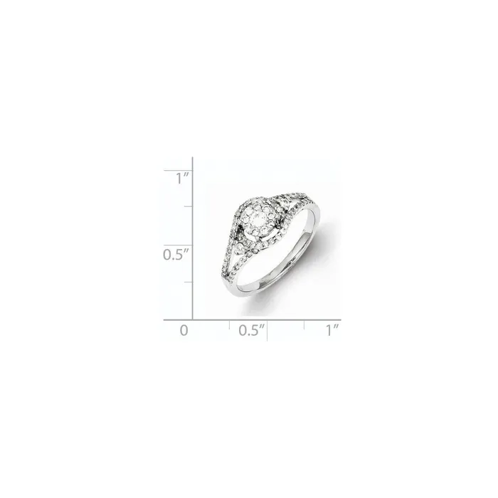 Rings Sterling Silver Diamond Ring Goldia