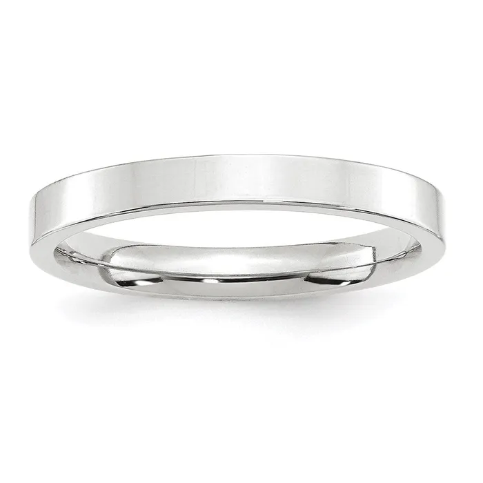 Solid 10K White Gold 3mm Standard Flat Comfort Fit MensWomens Wedding Band Ring Size 115 Goldia Rings Solid 10K White Gold 3mm Standard Flat Comfort Fit MensWomens Wedding Band Ring Size 115 Goldia Rings