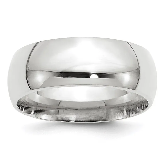 Solid 10K White Gold 8mm Standard Comfort Fit MensWomens Wedding Band Ring Size 14 Goldia Rings Solid 10K White Gold 8mm Standard Comfort Fit MensWomens Wedding Band Ring Size 14 Goldia Rings