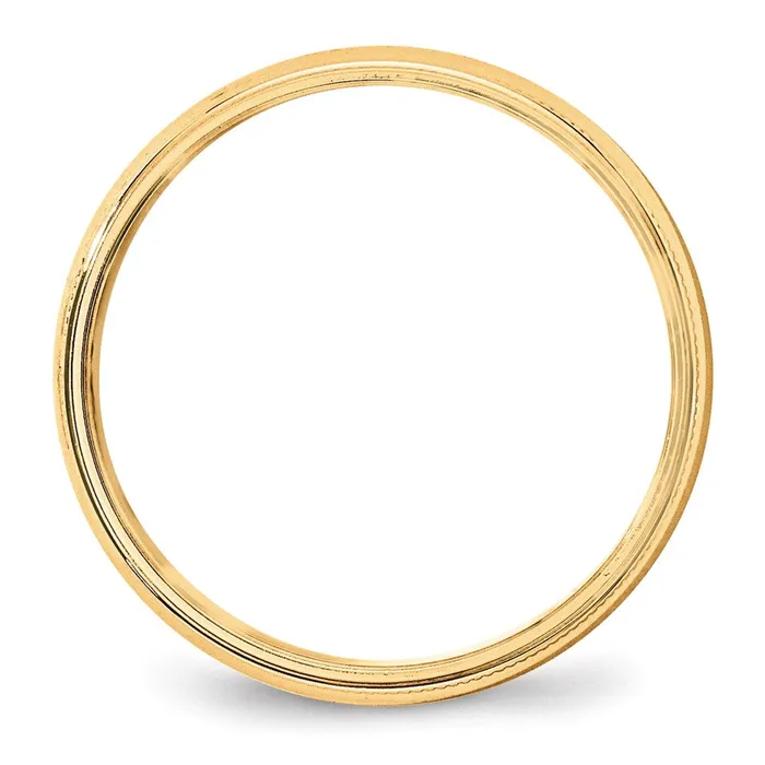 Solid 10K Yellow Gold 5mm Light Weight Milgrain Half Round MensWomens Wedding Band Ring Size 85 Goldia Rings Solid 10K Yellow Gold 5mm Light Weight Milgrain Half Round MensWomens Wedding Band Ring Size 85 Goldia Rings