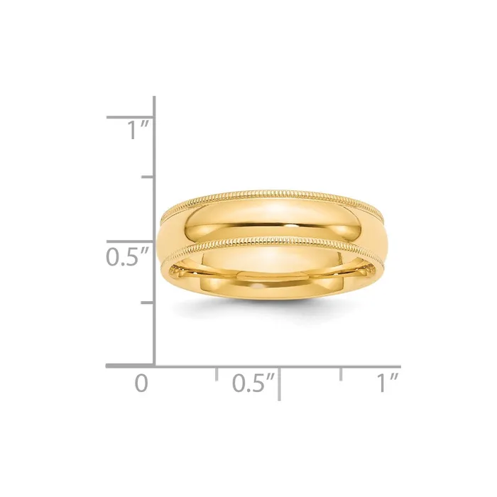 Solid 10K Yellow Gold 6mm Milgrain Comfort Fit MensWomens Wedding Band Ring Size 12 Goldia Rings Solid 10K Yellow Gold 6mm Milgrain Comfort Fit MensWomens Wedding Band Ring Size 12 Goldia Rings