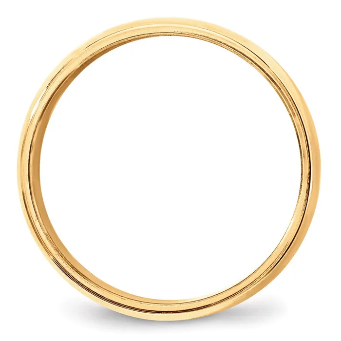 Solid 10K Yellow Gold 8mm Milgrain Half Round MensWomens Wedding Band Ring Size 65 Goldia Rings Solid 10K Yellow Gold 8mm Milgrain Half Round MensWomens Wedding Band Ring Size 65 Goldia Rings