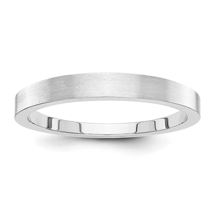 Solid 10K Yellow Gold White Gold 3mm Tapered Satin MensWomens Wedding Band Ring Size 8 Goldia Rings Solid 10K Yellow Gold White Gold 3mm Tapered Satin MensWomens Wedding Band Ring Size 8 Goldia Rings