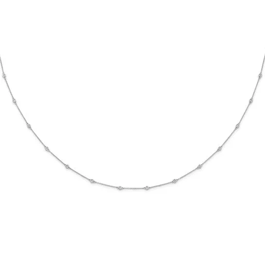 Solid 14K Gold 13 Ct Lab Grown Diamond VSSI D E F Station Necklace goldiacomau Necklaces
