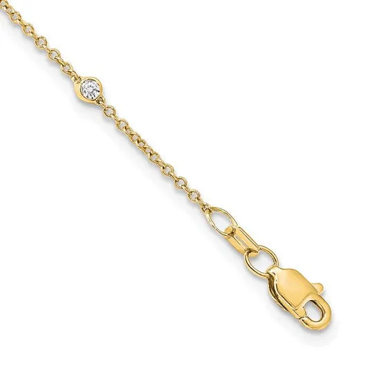 Solid 14K Gold 13 Ct Lab Grown Diamond VSSI D E F Station Necklace goldiacomau Necklaces