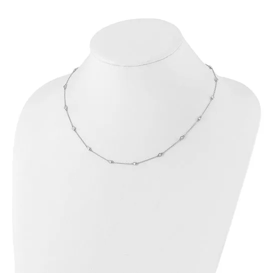 Solid 14K Gold 13 Ct Lab Grown Diamond VSSI D E F Station Necklace goldiacomau Necklaces