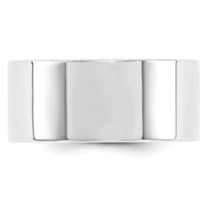 Solid 14K White Gold 10mm Standard Flat Comfort Fit MensWomens Wedding Band Ring Size 10 Goldia Rings Solid 14K White Gold 10mm Standard Flat Comfort Fit MensWomens Wedding Band Ring Size 10 Goldia Rings
