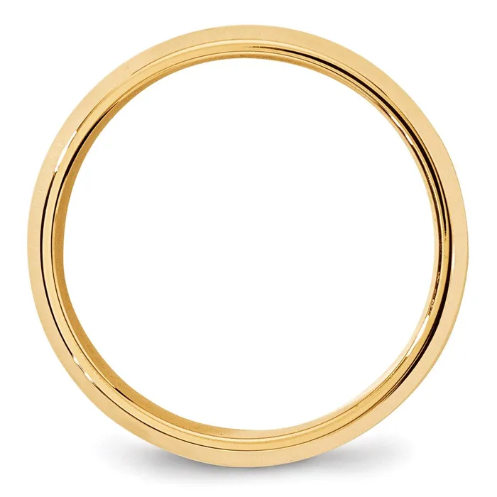 Solid 18K Yellow Gold 7mm Bevel Edge Comfort Fit MensWomens Wedding Band Ring Size 45 Goldia Rings Solid 18K Yellow Gold 7mm Bevel Edge Comfort Fit MensWomens Wedding Band Ring Size 45 Goldia Rings